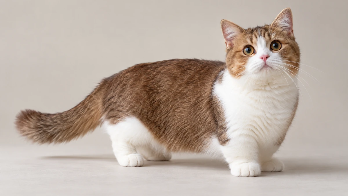 Munchkin Kedisi kedi — bicolour (iki renkli)